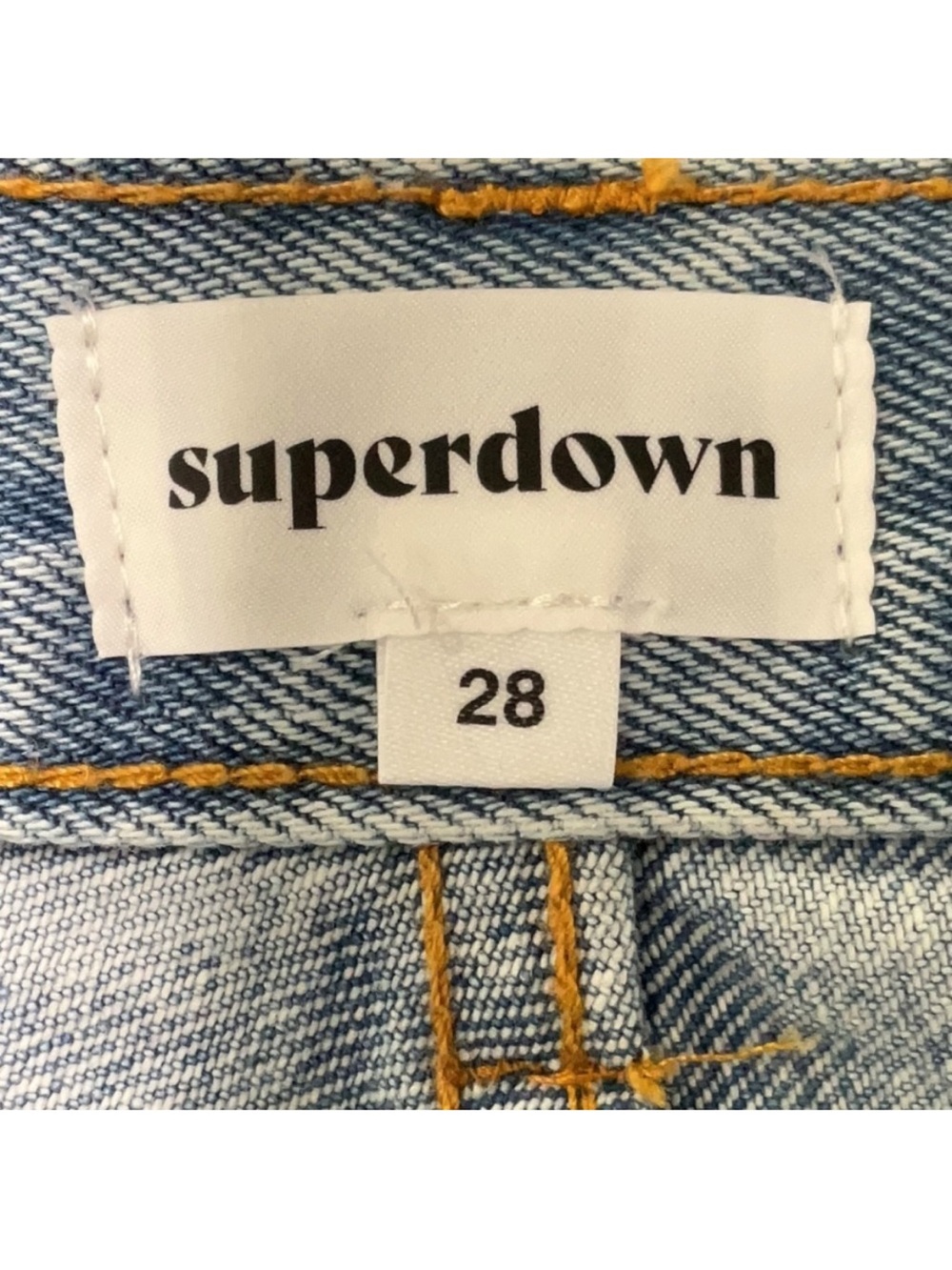 Superdown High Rise Denim Medium Wash High Waist Shorts Women’s 28 - Picture 3 of 5